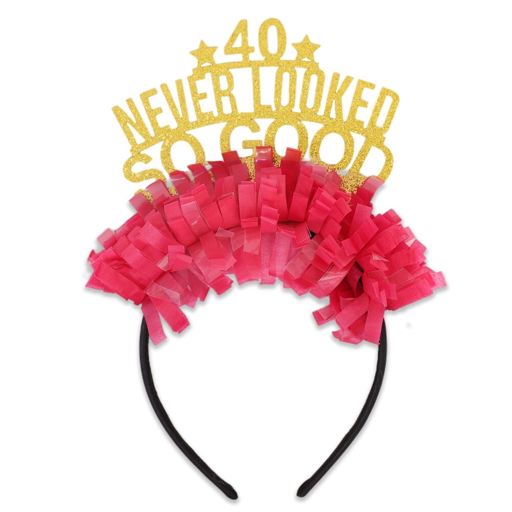 4346 40 Never Looked So Good Birthday Tiara - 40th Birthday Crown